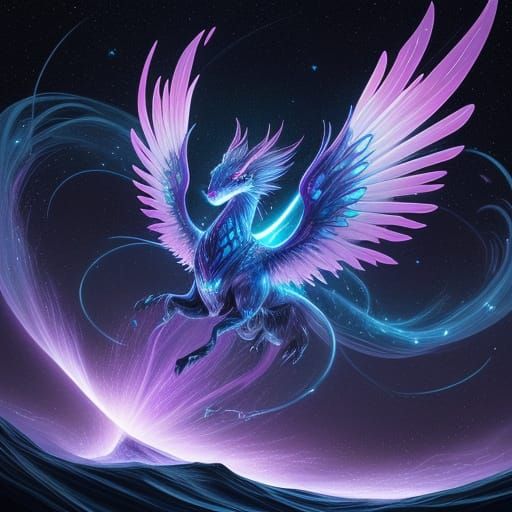 Celestial Starborn Pokemon with Starlight Wings