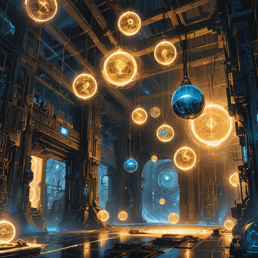 Electricity Concept Art in Mystical Laboratory