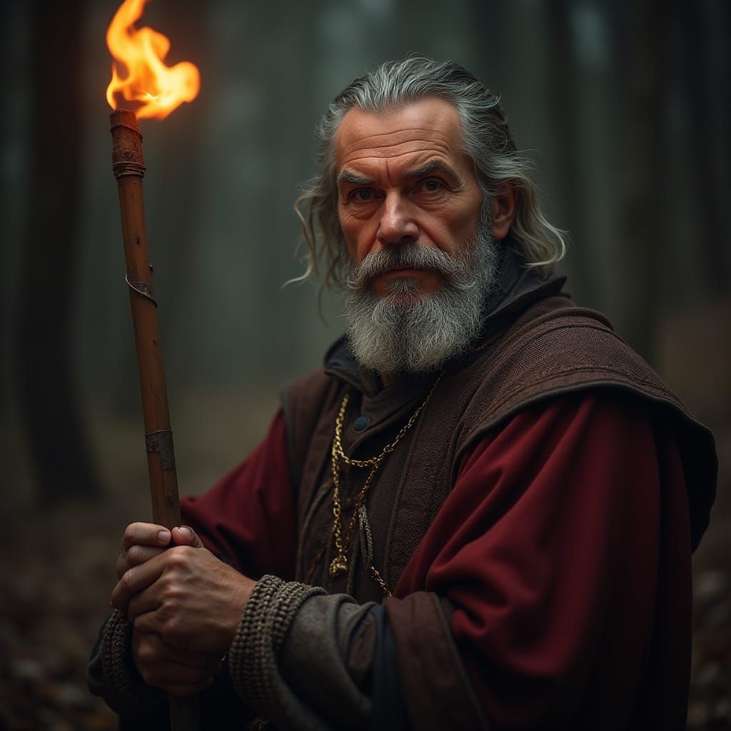 Epic Medieval Warrior in Cinematic Lighting