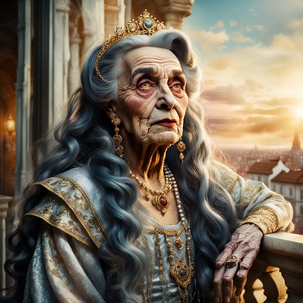 Transvestite Juliet Portrait in Art Nouveau Style