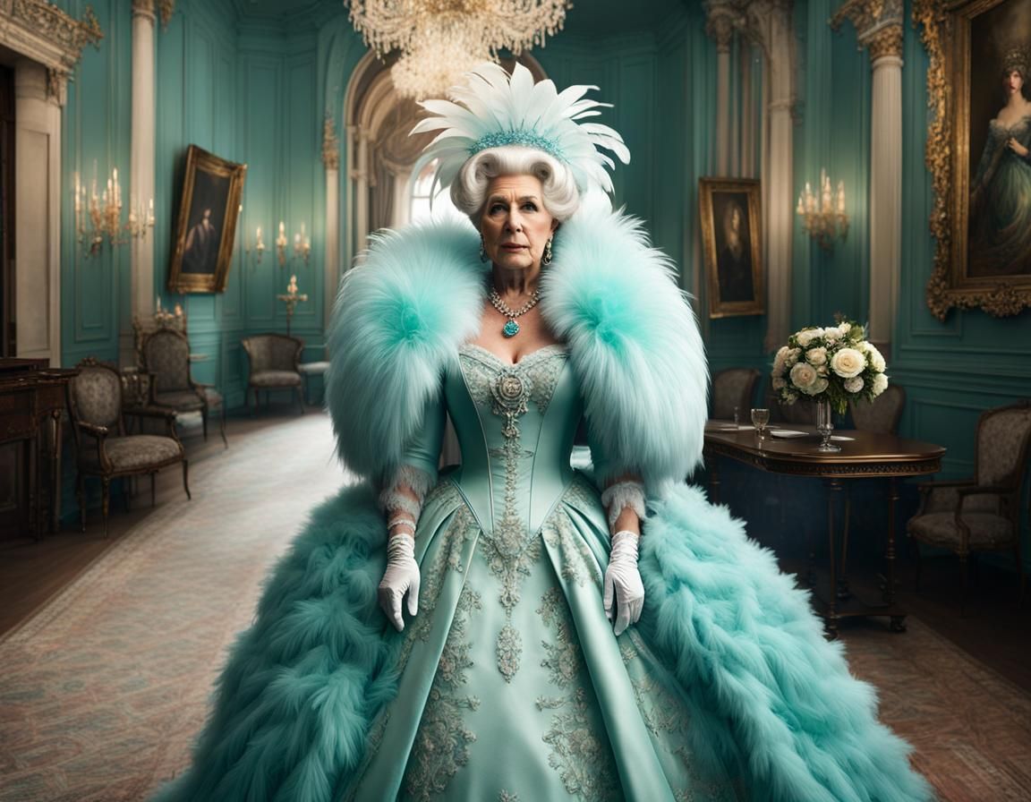 Drag Queen Grandmother in Rococo Style