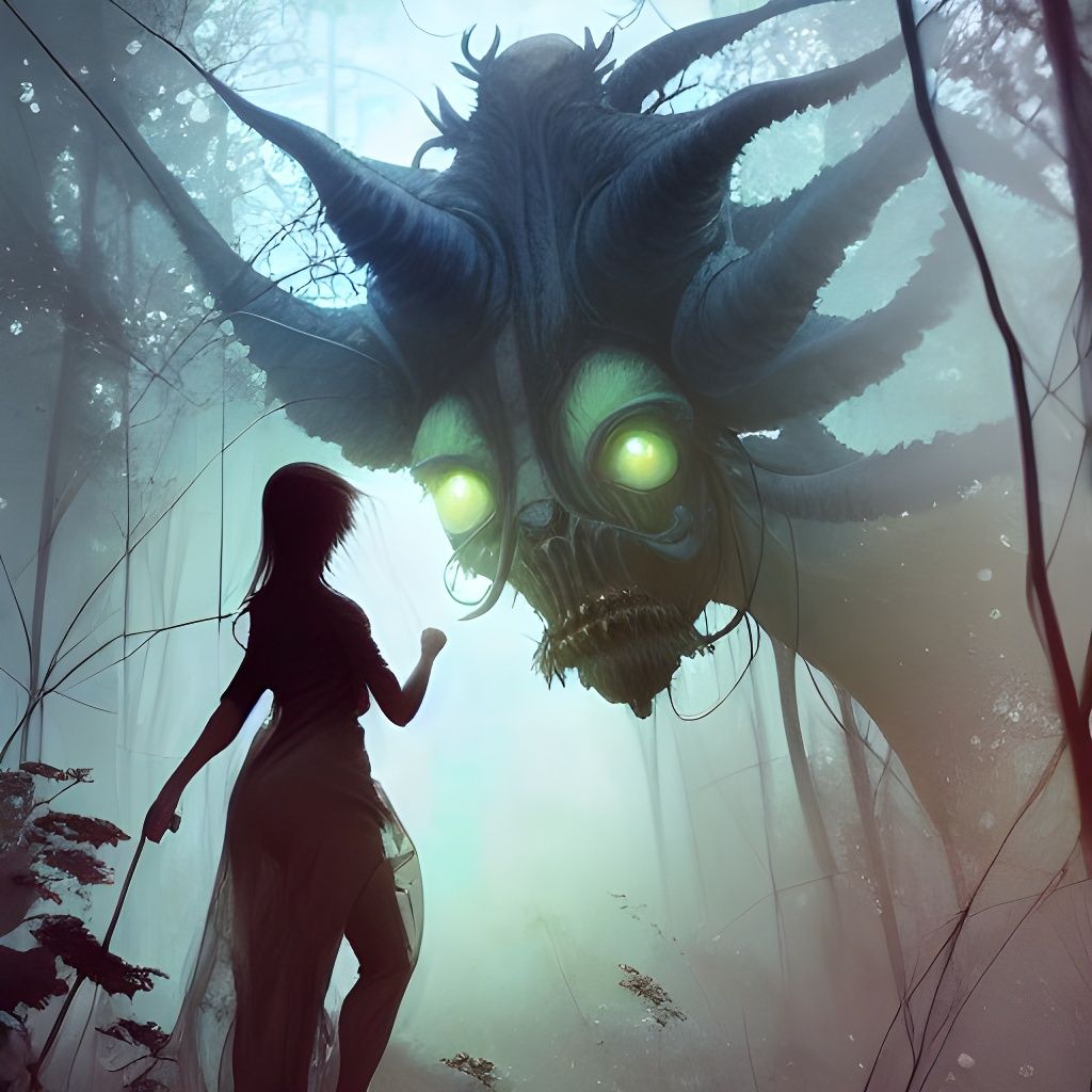 Girl and Monster: A Surreal Digital Renaissance