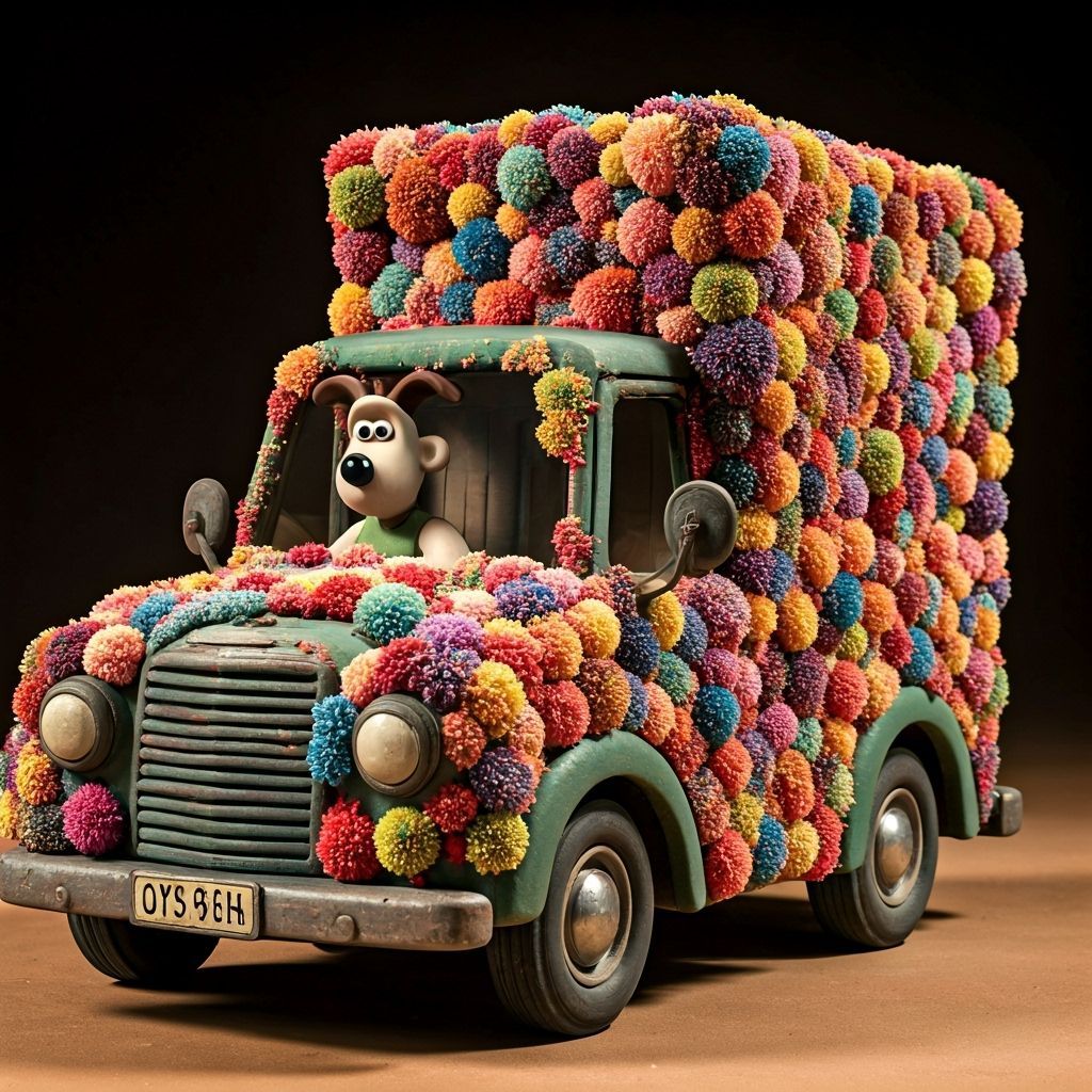Wallace and Gromit Delivery in Claymation Style