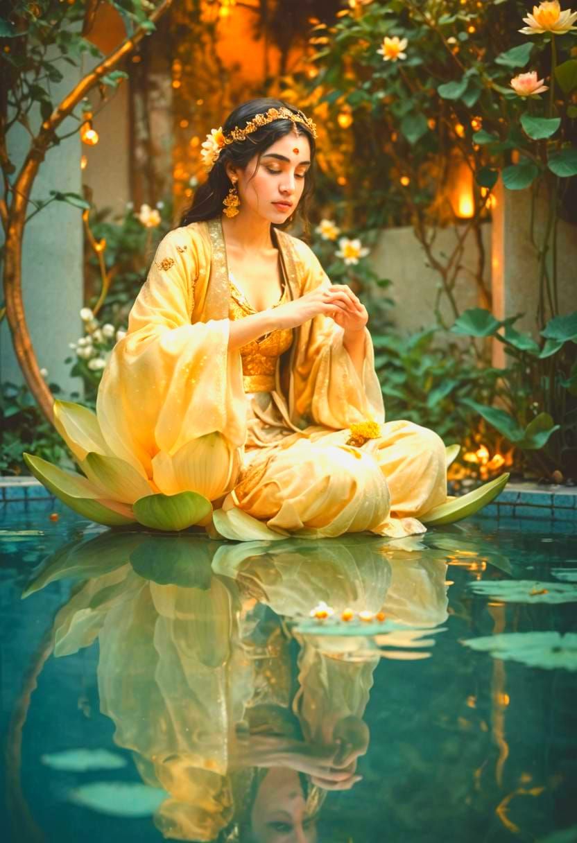 Scheherazade Relates Tales in Lotus Position