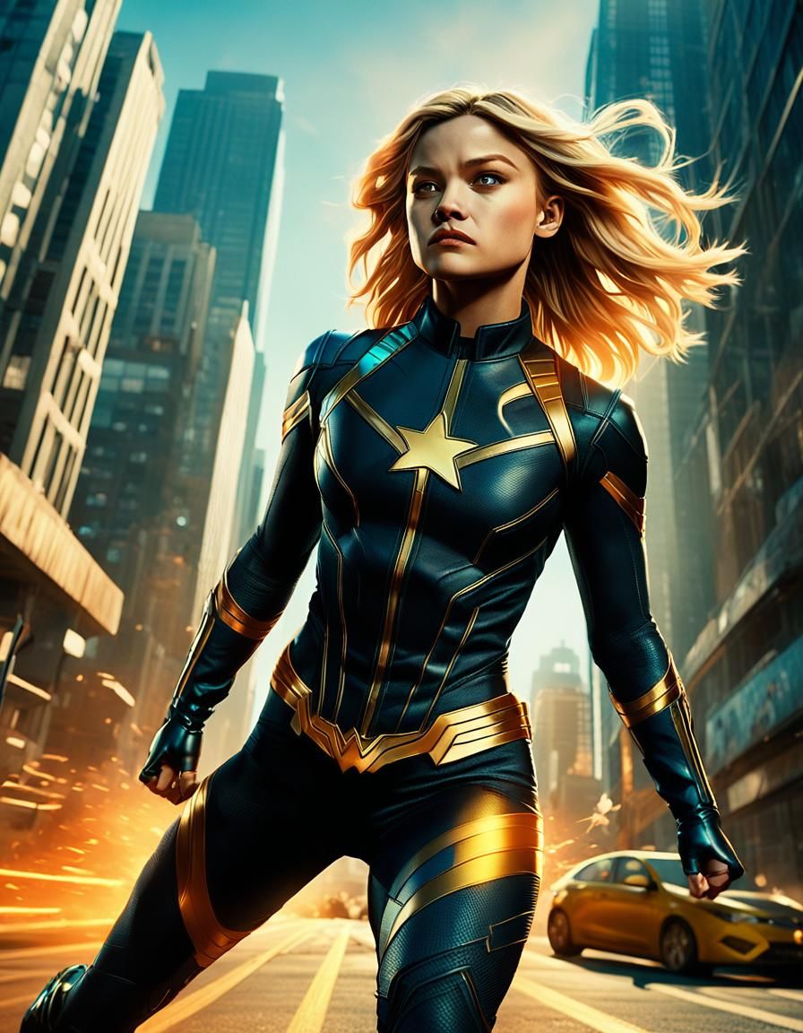 Olivia Holt as Cinematic Black Canary in Powerful Kick Pose