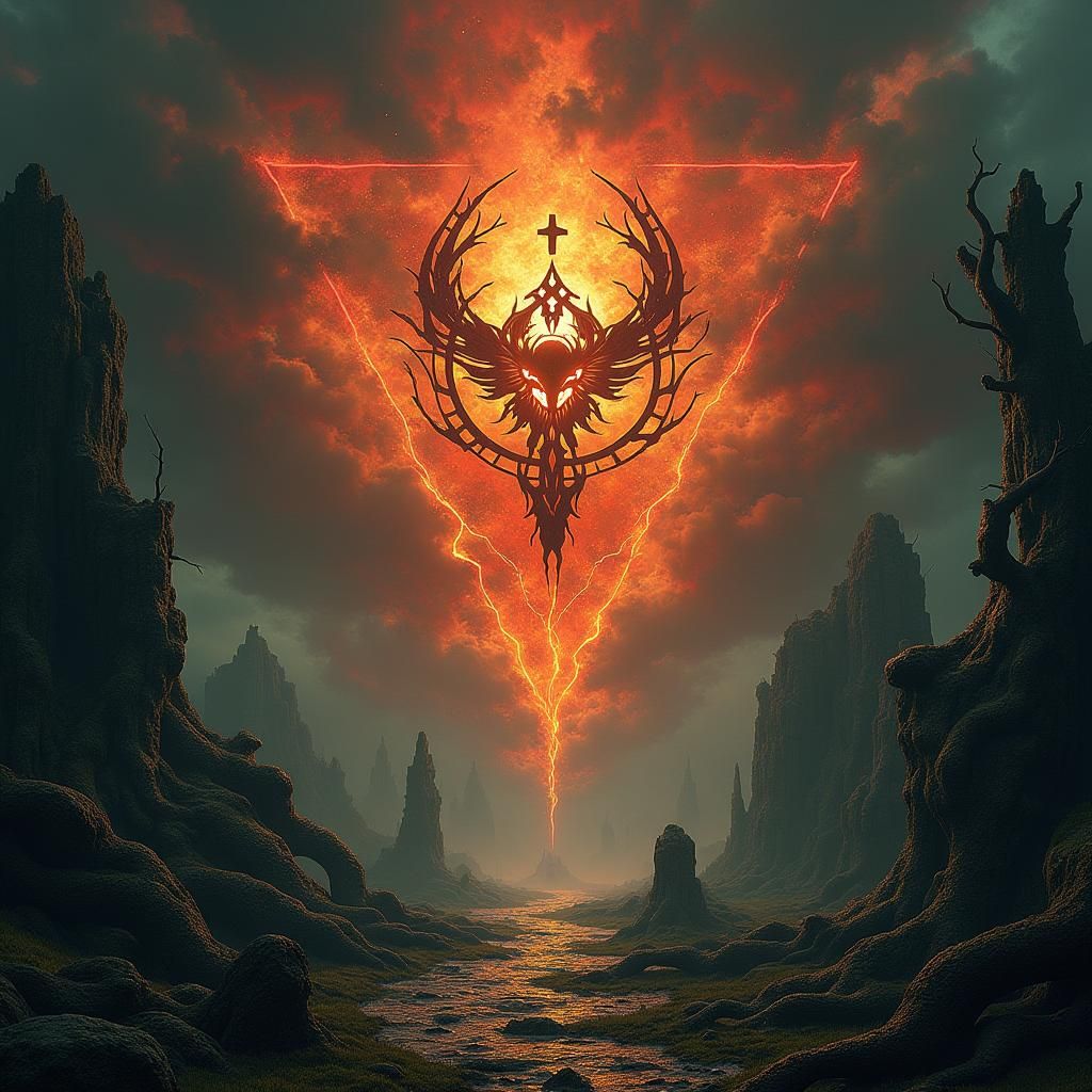 Ominous Sky: Dark Mysticism and Volcanic Clouds