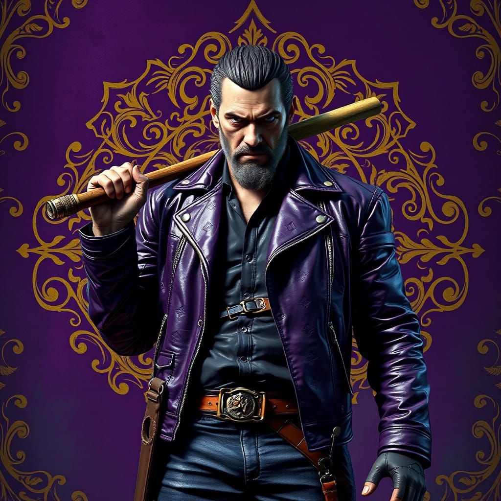 Regal Negan Heroically Wields Lucille in a Medieval Fantasy ...