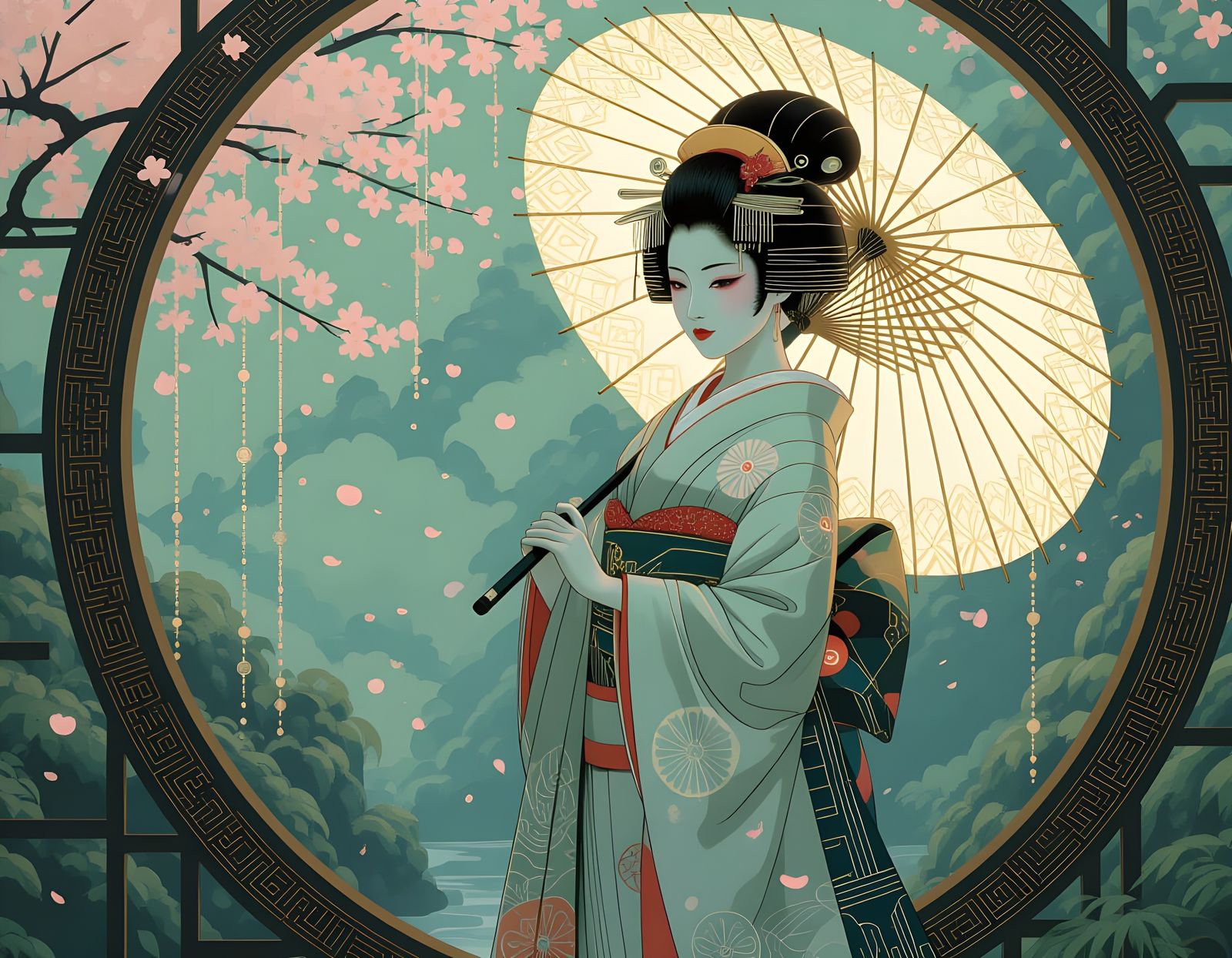 Android Geisha in Feudal Japan, Biomechanical Surrealism