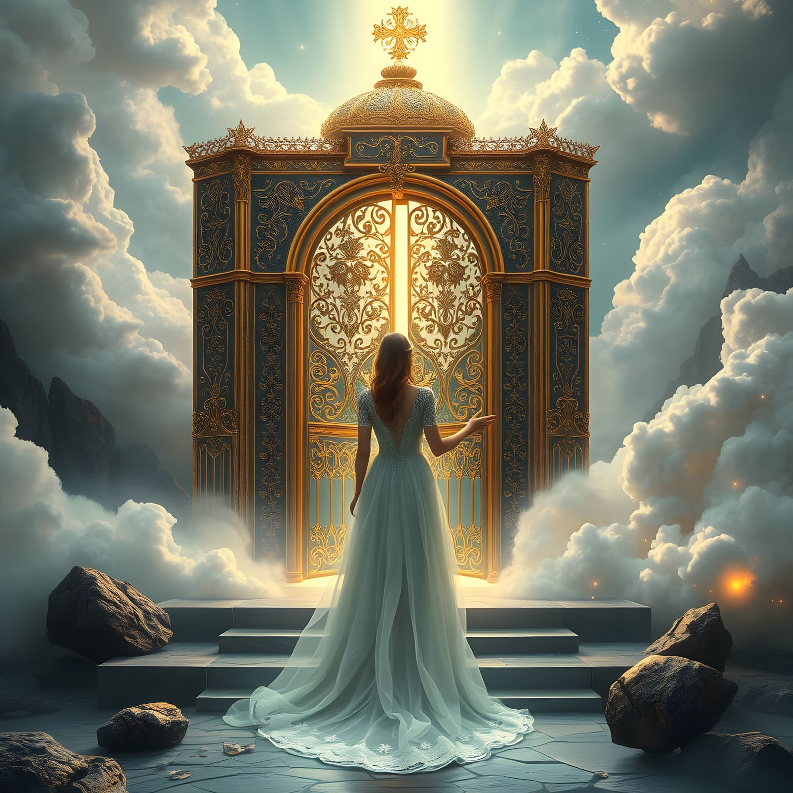 Surrealistic interpretation of the Entrance to Heaven