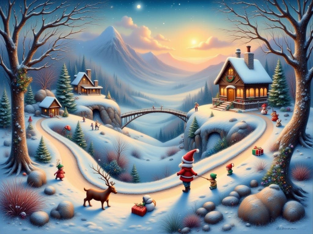 Christmas: On mountain paths...