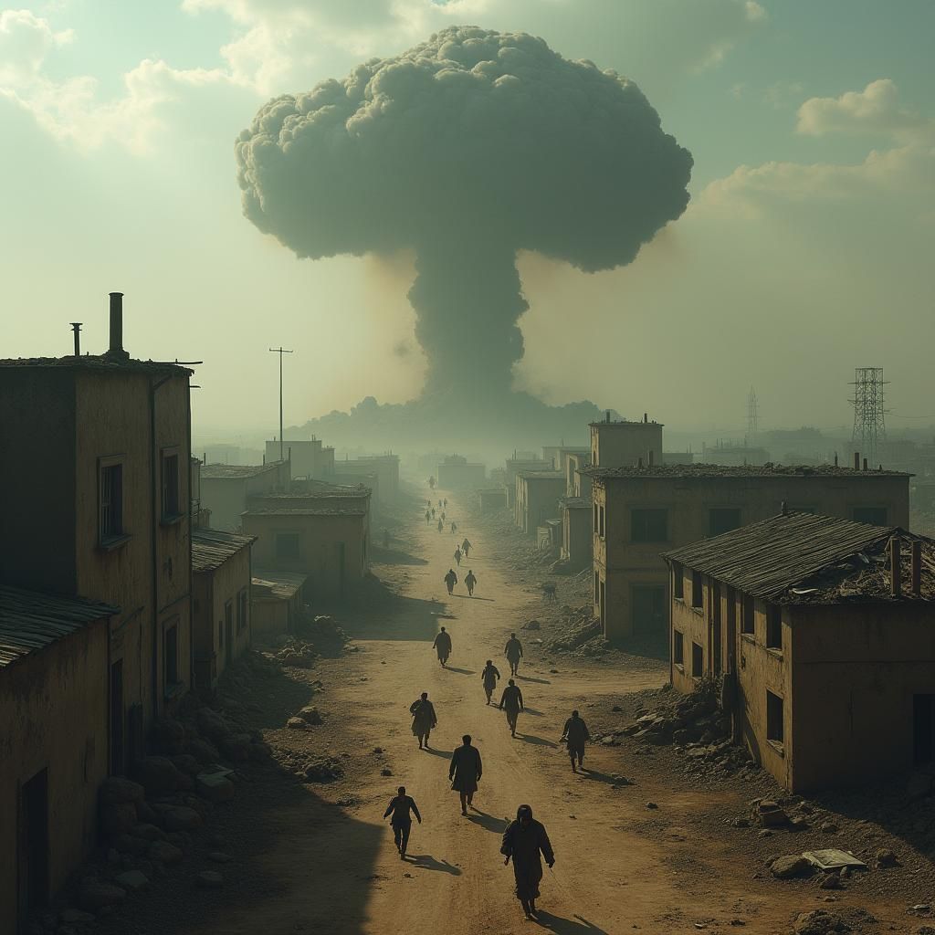 Post-Apocalyptic Wasteland: Grim Cinematic View