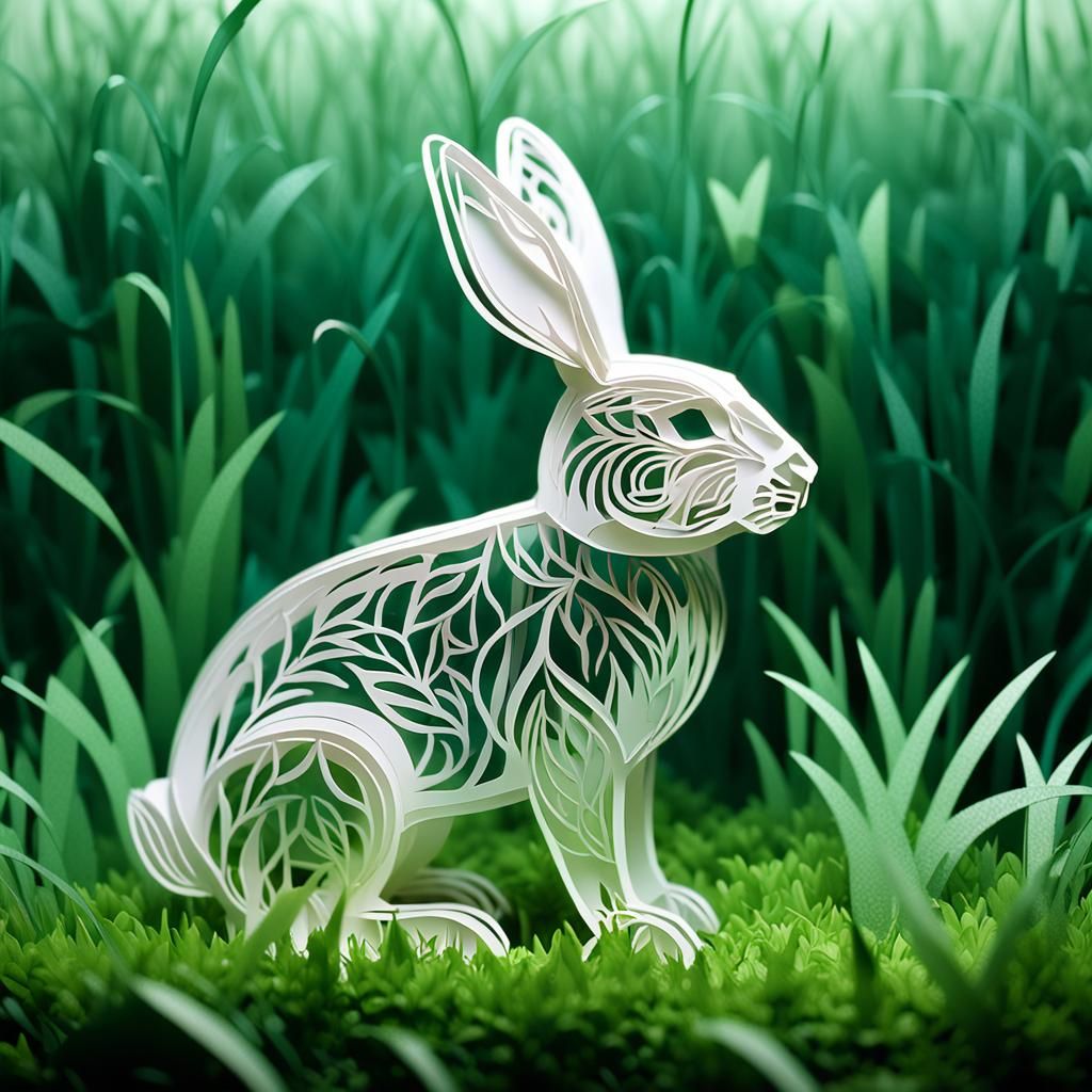 Kirigami Rabbit 2