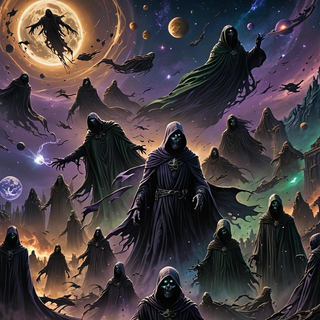 Dementors in Space: A Matte Painting