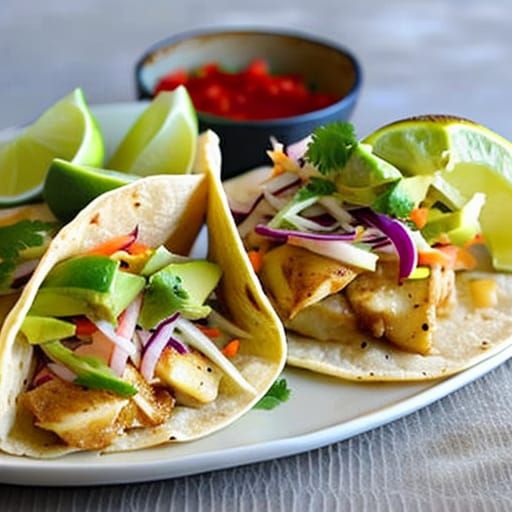 Mahi Mahi Tacos with Chipotle Mayo and Slaw