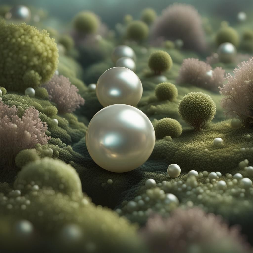 Pearls Amongst Moss: Detailed Digital Matte Painting