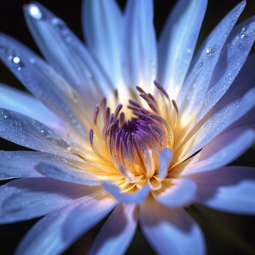 Exquisite Macro Flower in Regal Splendor