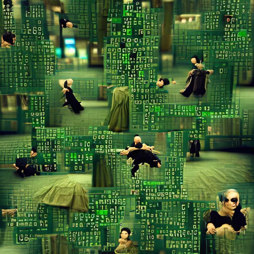 Abstract Matrix: Minimalist Digital Art