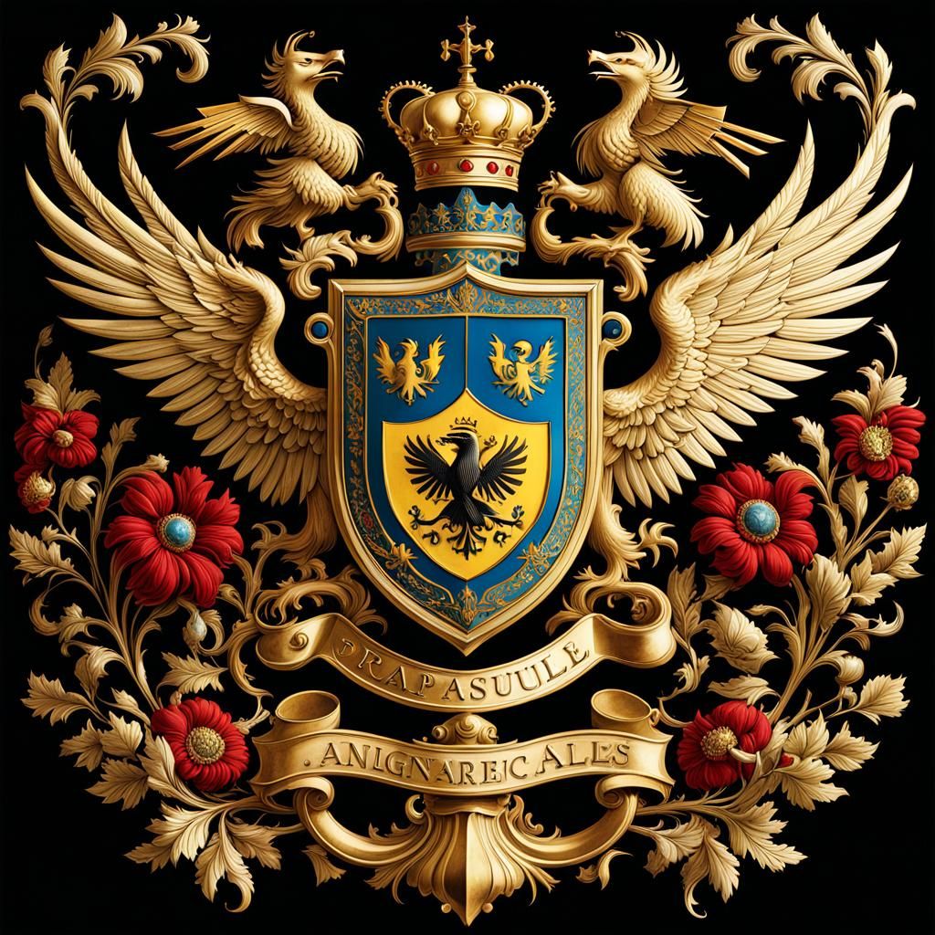 Medieval emblem of heraldry