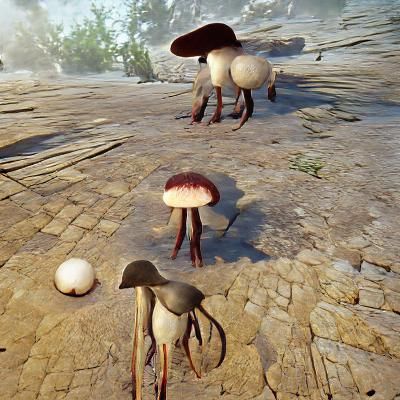 Mushroom with Legs: Photorealistic CryEngine Render
