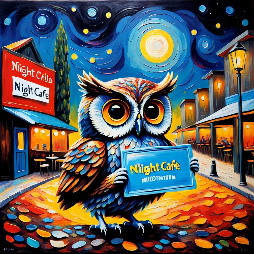 Night café owl