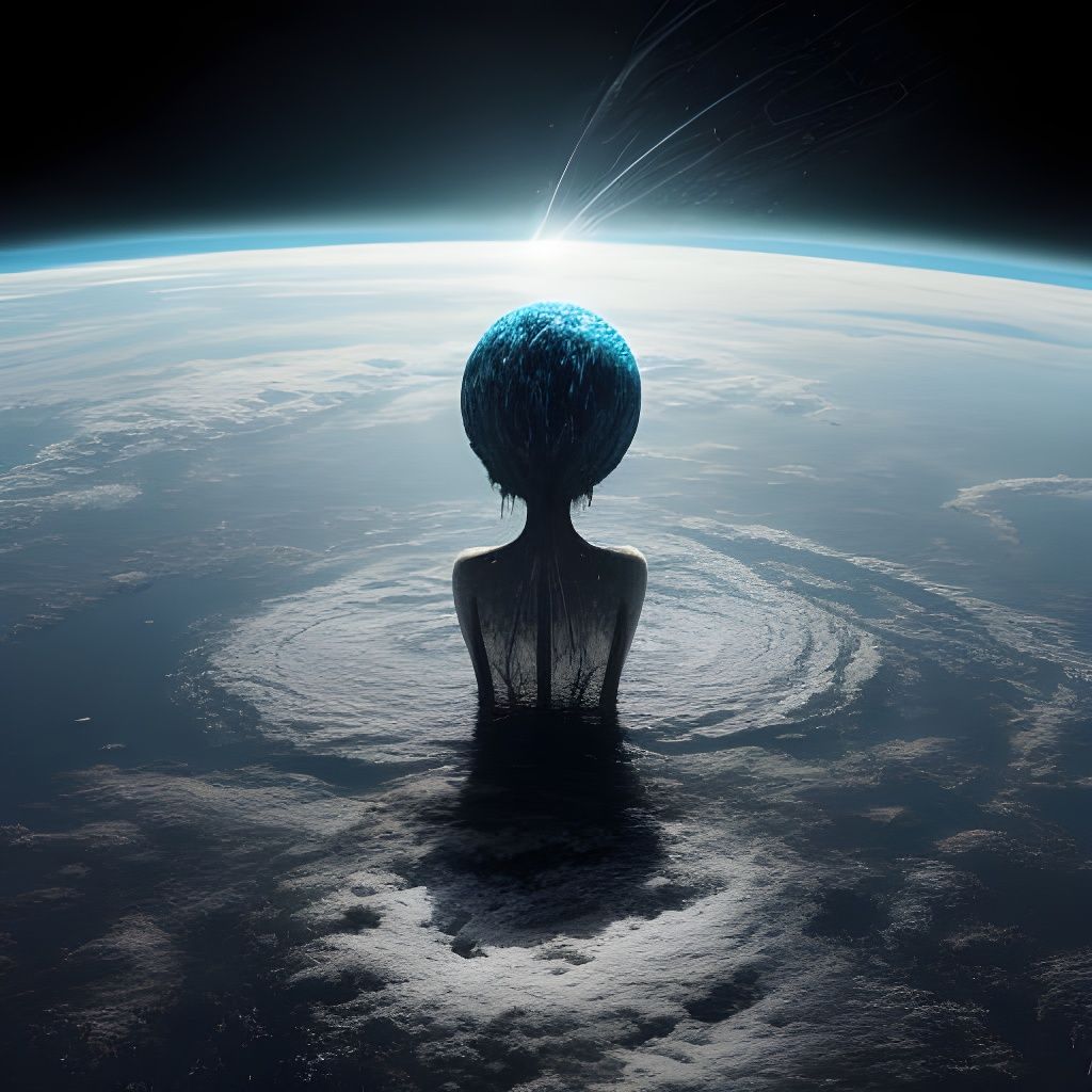 Ethereal Moment of Contemplation