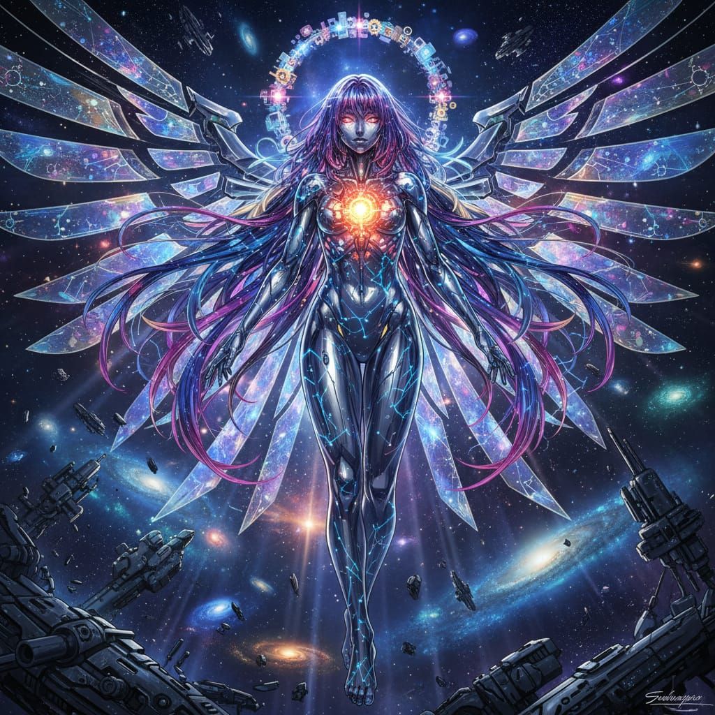 Selene Goddess Form: Radiant Cosmic Warrior