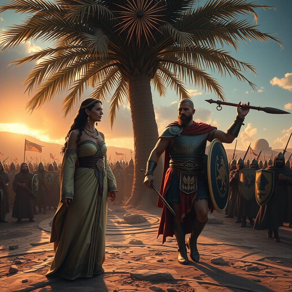 Deborah's Victory: An Epic 3D Battle Scene