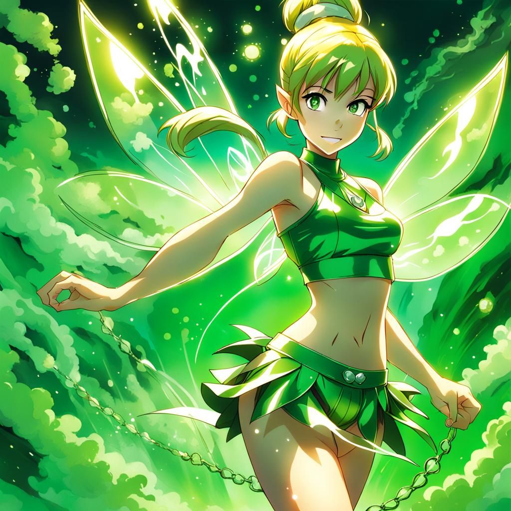 Tinkerbell in Metal Bikini, Anime Style