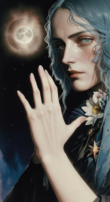 Surreal Hand in Dreamlike Photogram