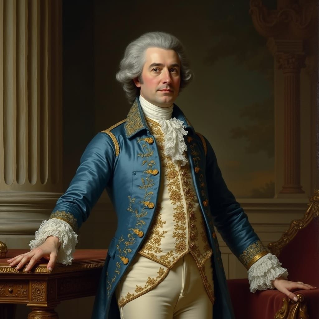 Elegant 18th Century Gentleman Portrait