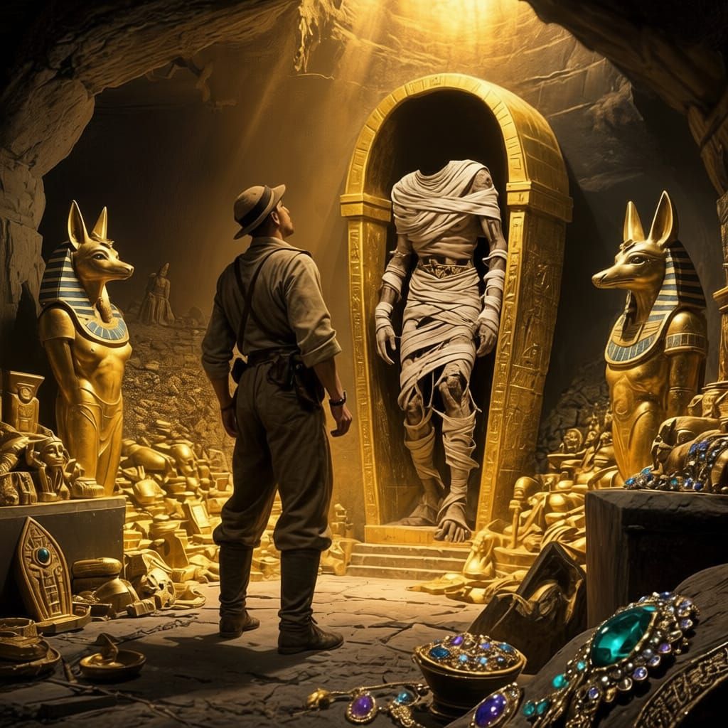 Archaeologist Discovers Egyptian Treasure Guarded by Mummy