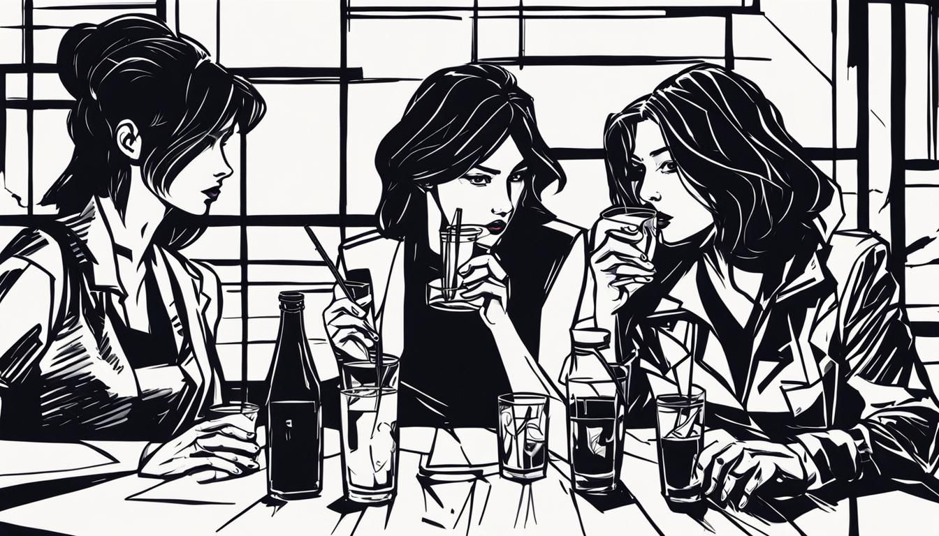 Tifa and Ana de Armas in a baroque style