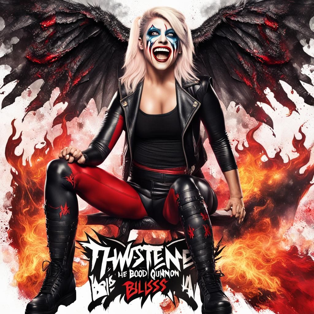 Alexa Bliss as Dark Goddess with Angel Wings