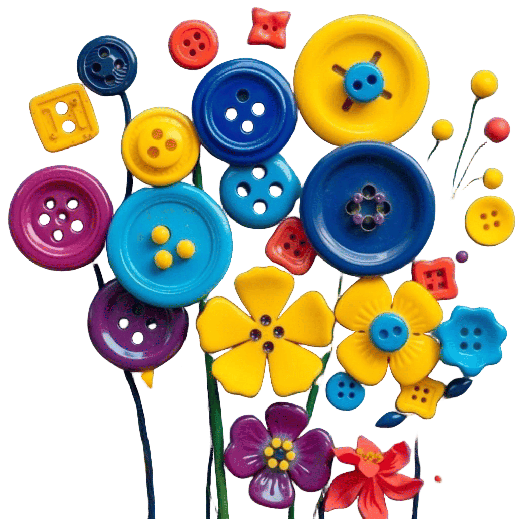 Whimsical Circle Motifs in Vibrant Colors