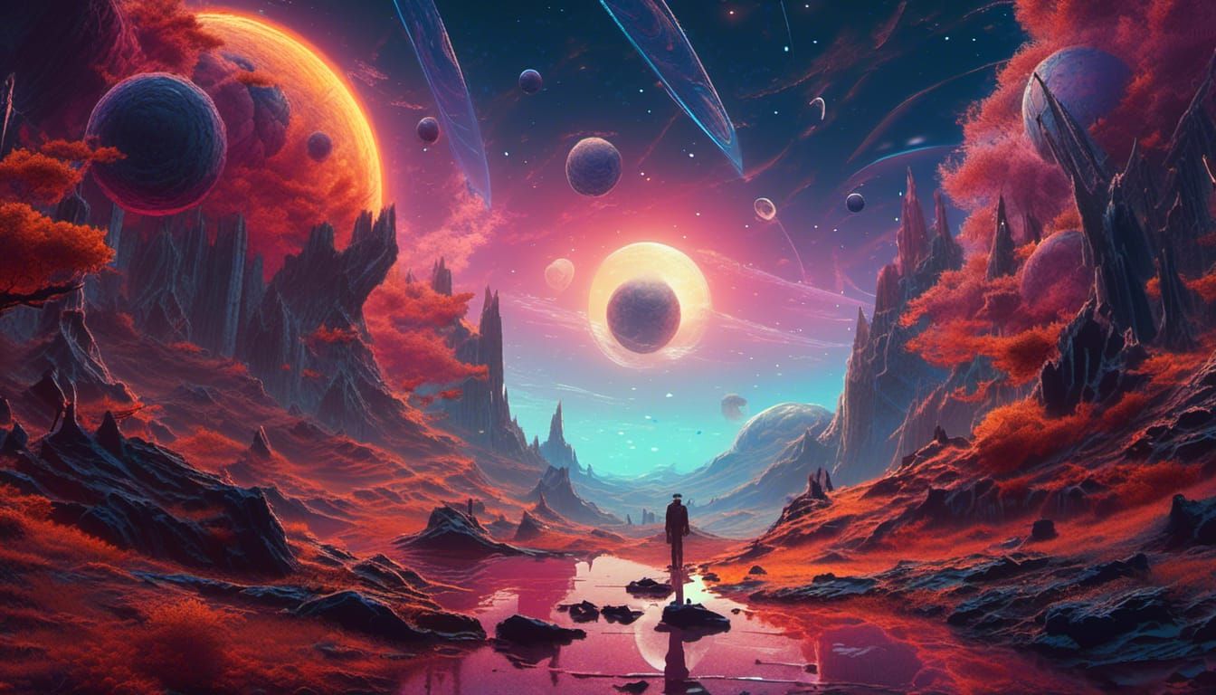 Cosmic Spacescape with Parallax Rendering