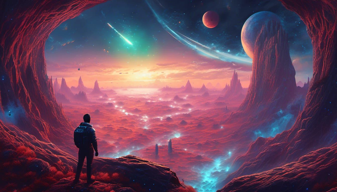 Cosmic Spacescape with Parallax Effects