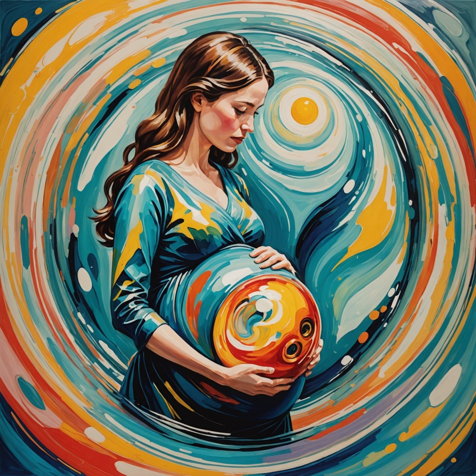 Ethereal Birth in Glassy Dreamscapes