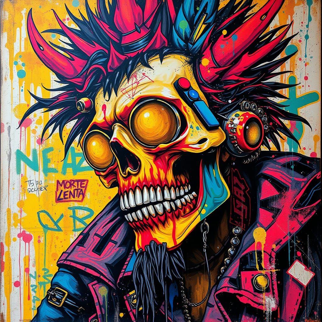 Morte Lenta: Sidereal Punk Graffiti Art