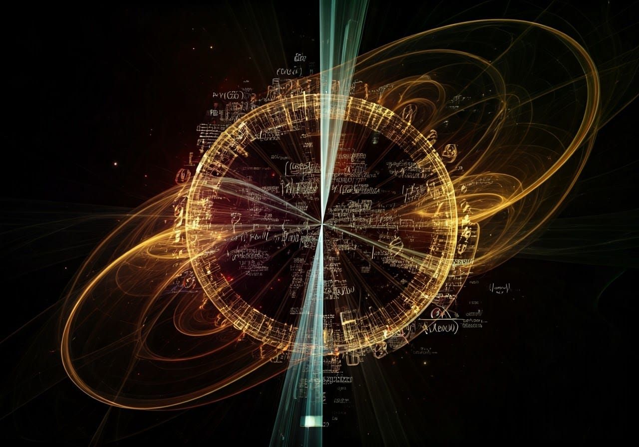 Celestial Mathematics in Vibrant Autumn Hues