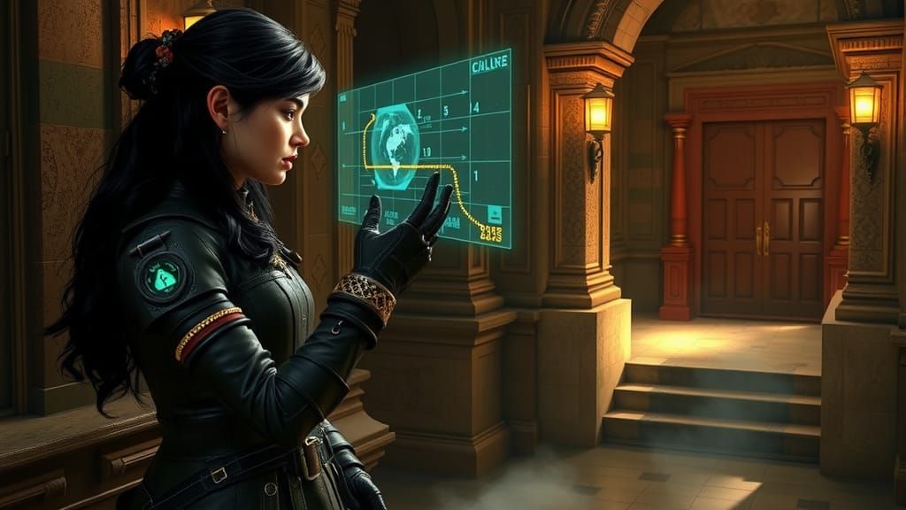 A medium checks a hologram