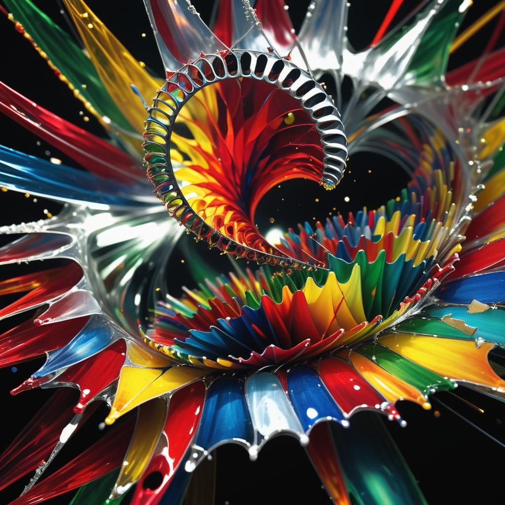 Abstract Dada Supernova with Prismatic Reflections