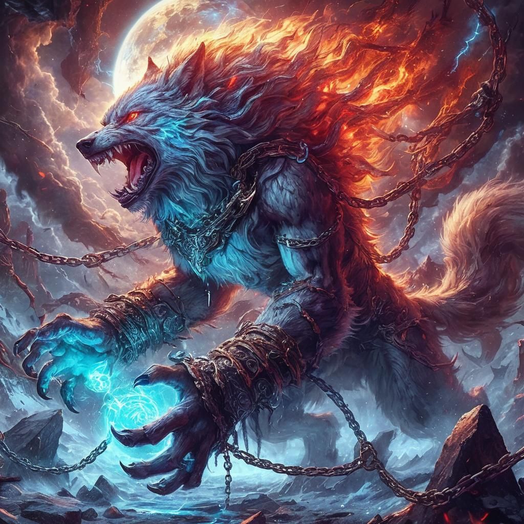 Fenrir Breaks Free: Apocalyptic Wolf God
