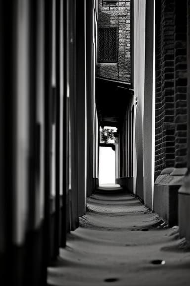 Liminal spaces and the surreal: a dimly lit alley