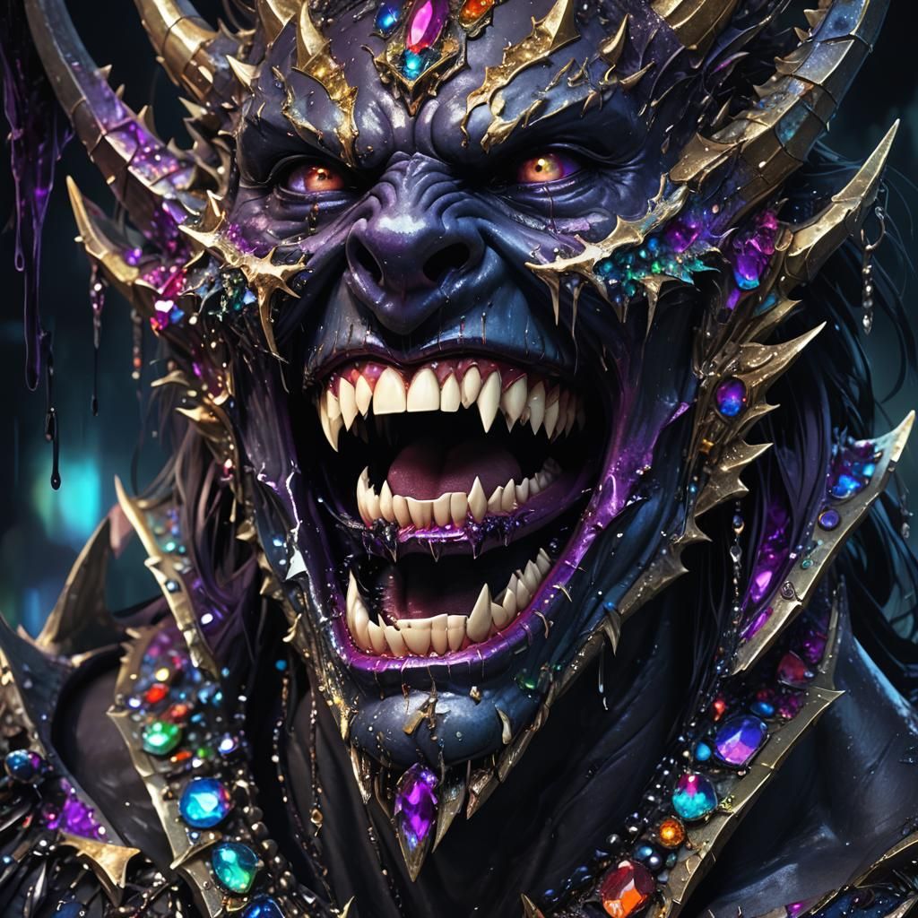 Gleaming Fangs in Dark Fantasy Concept Art
