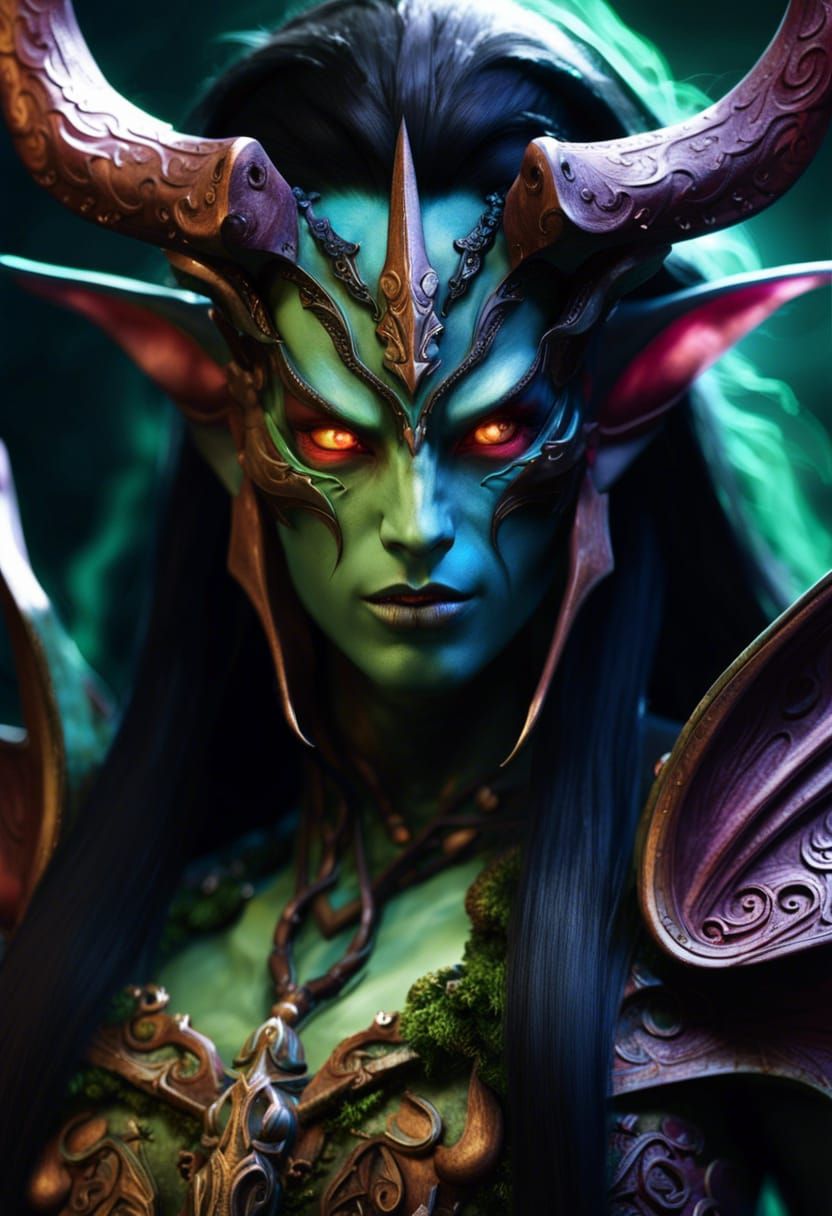 Night elf female demon Hunter