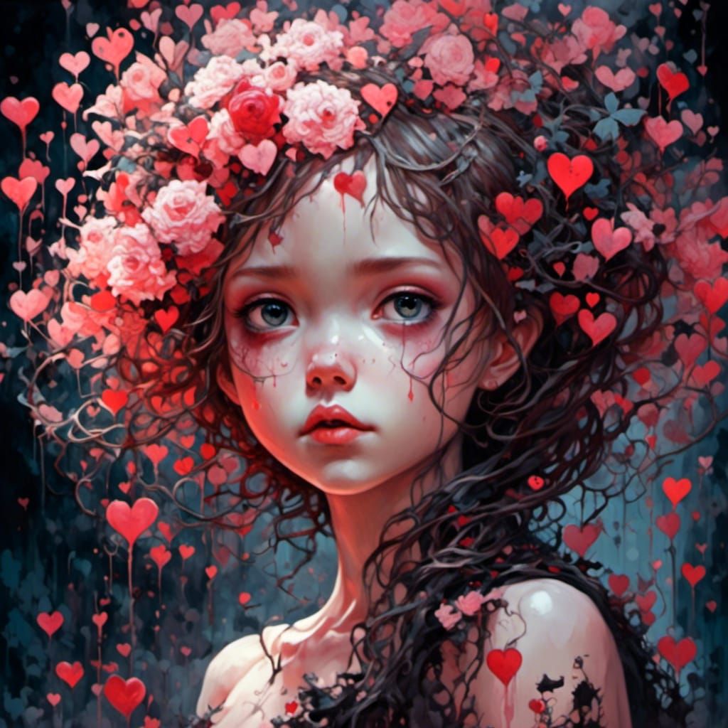 Chibified Valentine Fairy with Expressive Eyes