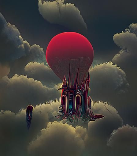 Floating Buildings in a Surreal Dreamscape