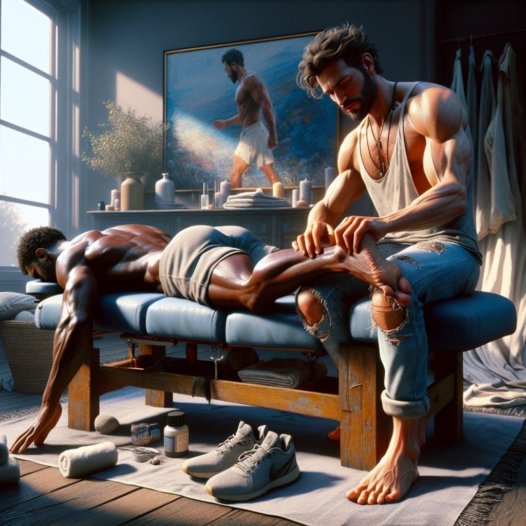 Relaxing and feeling well