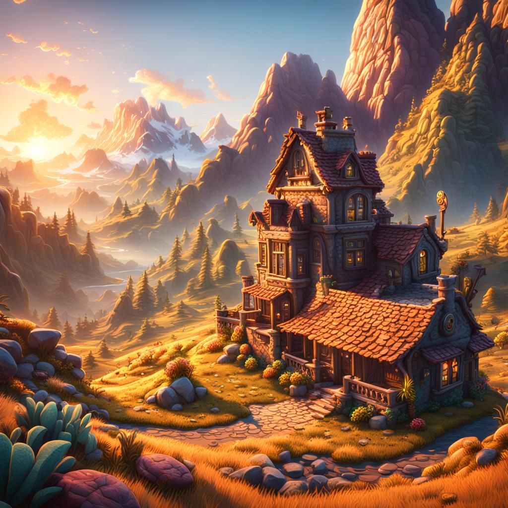 Spongebob's Sunrise Smoke Break: Fantasy Concept Art