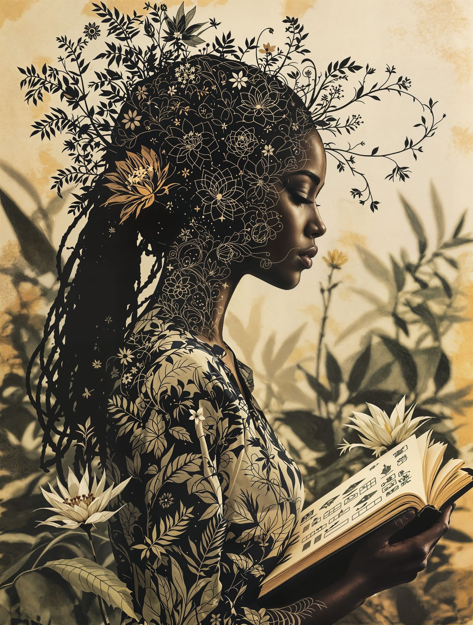 Botanist's Dissolution in Surreal Linework